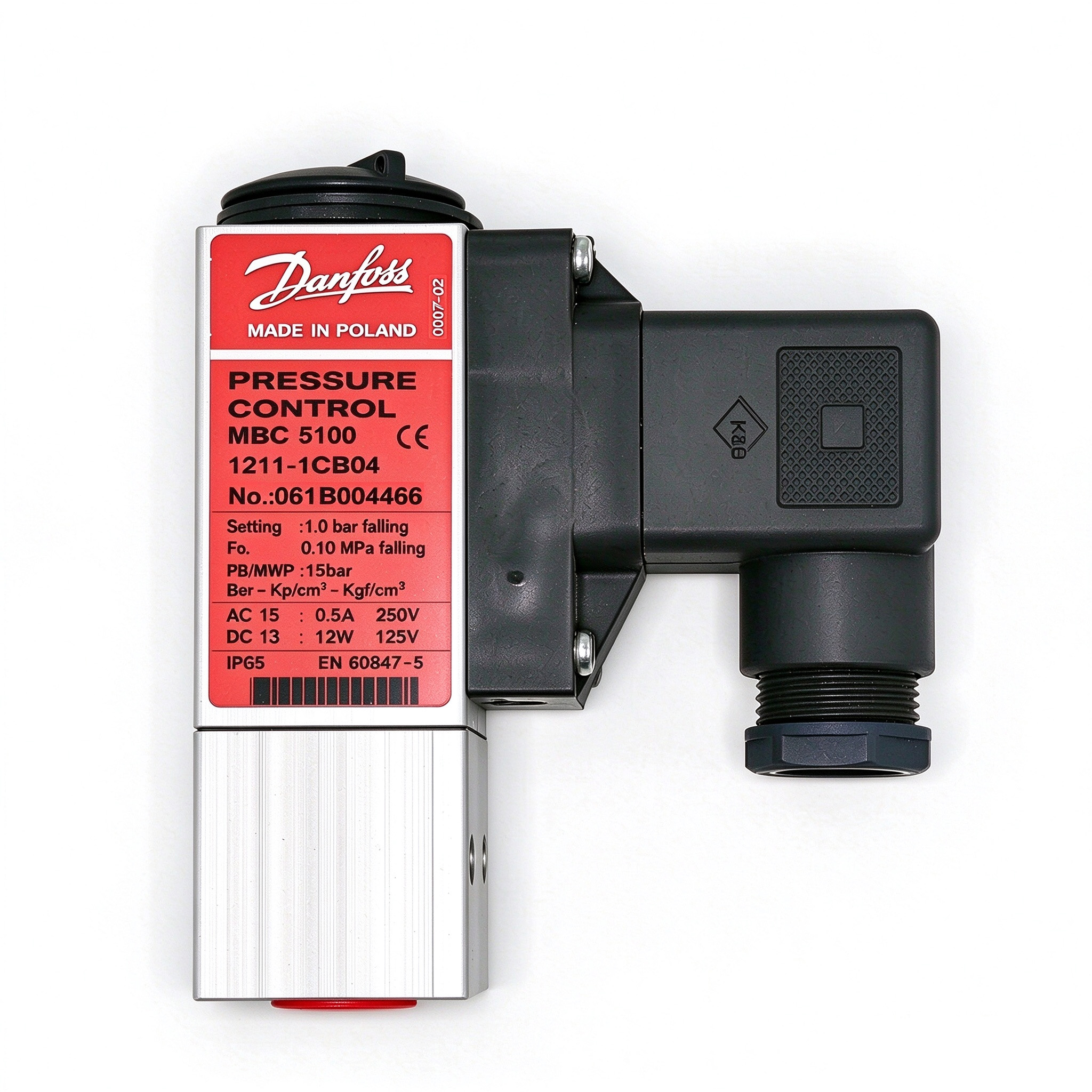 丹佛斯 Danfoss MBC 5100 压力开关 061B004466 (1211-1CB04)
