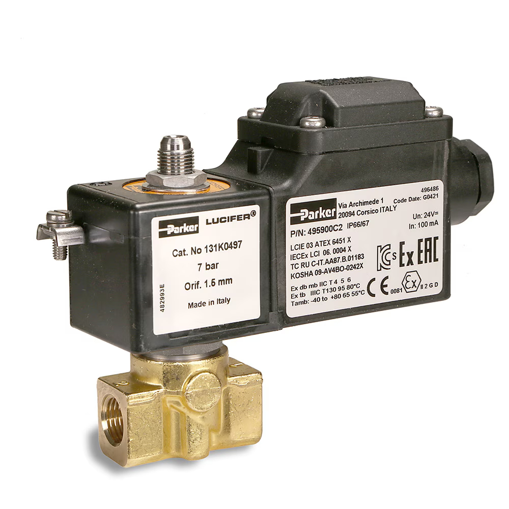 Parker 派克 495905C2 防爆电磁阀线圈 (24V DC / ATEX / IP67)