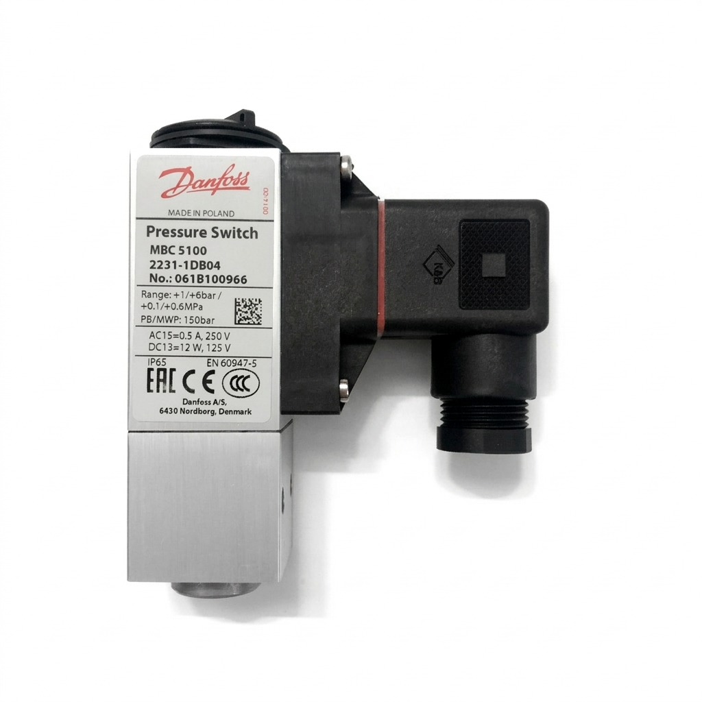 Danfoss 丹佛斯 061B100966 (MBC 5100) 紧凑块状型压力开关